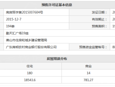 佛山勤天汇预售许可证