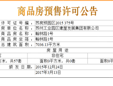 建屋海德公园预售许可证