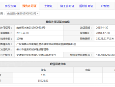 中信山语湖预售许可证