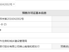 宏宇天御江畔预售许可证