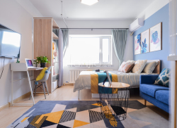 独栋·冠寓 大连奥林匹克广场店 西岗优质一室户型！今日必租 复工特惠 可押一付一 免费健身房 开间_龙湖冠寓租房