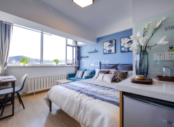 独栋·冠寓 大连奥林匹克广场店 特惠房源首月立减 可十二中陪读 押一付一 共享自习区，公共厨房 开间_龙湖冠寓租房