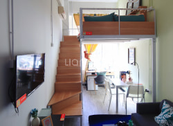 独栋·泊寓 青年路店 【毕业季秒杀】标准阳光loft+单间/买南非公共厨房健身房+24小时门禁 开间_泊寓租房