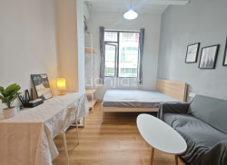 独栋·泊寓 新时代广场店 【秒杀低至7折】近华发商都星汇湾写字楼露营风阳光单间独享超大露台 开间_中山二路24号租房