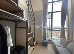 独栋·冠寓 武汉盘龙城空港中心店 简约阳光复式A 1室1厅_天源公馆租房