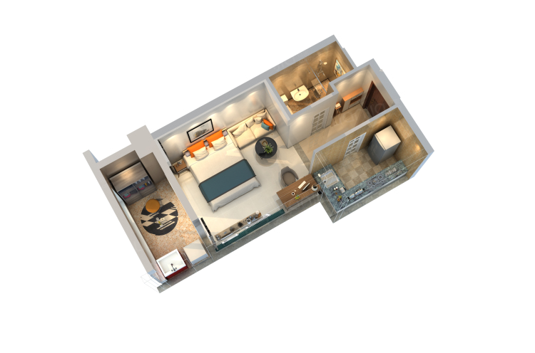 十二月限时特惠，可办居住证，出门即市政BRT，独立阳台大单间