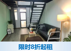 独栋·万科泊寓 南城新科路店 东莞南城东江之星旁近地铁口102平超大复式两房6.5米层高民水电24h物业免费维修带停车场篮球场 2室1厅_泊寓新科店租房