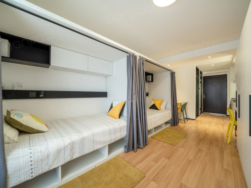 独栋·城家公寓 城家铱工场周市人才公寓 靠近昆山万达广场商圈  可短租   独厨独卫 精装修！ 开间