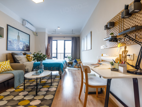 独栋·龙湖冠寓 成都大丰店 【11月限定！学生/企业额外折扣！】汇融广场旁  可短租  独立密码锁 地铁口600米 24小时安保 开间