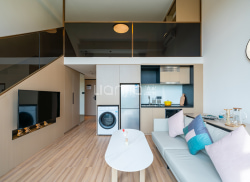 独栋·城家公寓 城家高级公寓东莞松山湖科学城店 免费阅读办公区！免费健身房！落地窗独厨 1室1厅_滨湖万科里租房