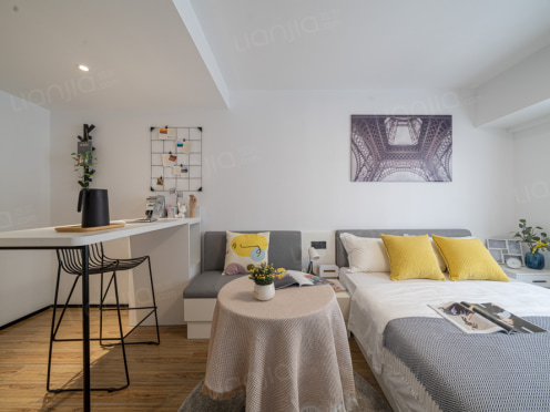 独栋·城家公寓 城家铱工场周市人才公寓 独厨独卫！可开票！一个月起租！无中介费，精装修 开间