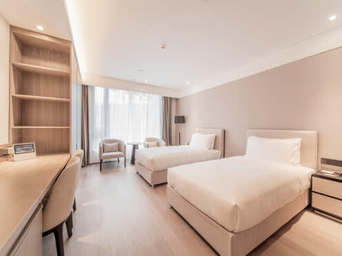 独栋·壹棠服务公寓 壹棠服务公寓 全景落地窗超全商业配套24小时管家豪华双床公寓 1室1厅