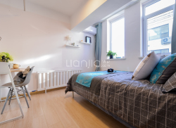 独栋·冠寓 大连奥林匹克广场店 西岗一室整租，24H安保，拎包入住，近地铁站、大医附一、967、无中介，价格透明，免费自习区、健身房 开间_龙湖冠寓租房