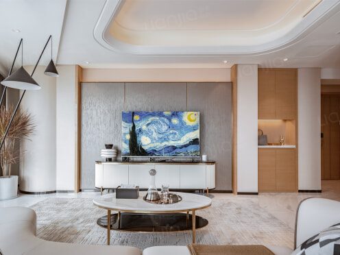 独栋·成都泊寓 交子荟国际公寓 【臻享两居A2】金融城豪华两居  湖景视野高楼层 每周入户保洁 管家服务 2室1厅