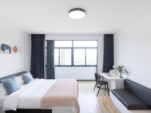 独栋·城家公寓 城家公寓常熟滨江新城店 精装修直租、租期灵活 1室1厅