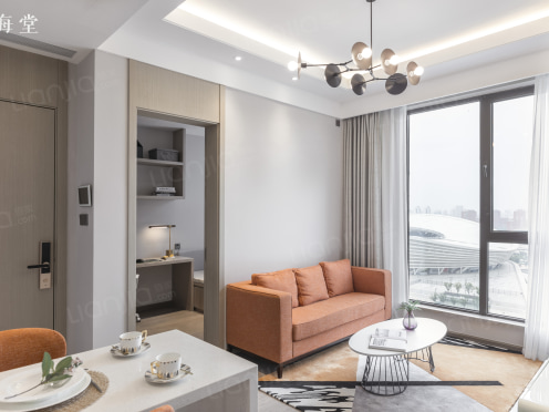 独栋·中海海堂 苏州奥体店 5号线奥体园区 书房落地窗两房 押一付一央企直租 2室1厅