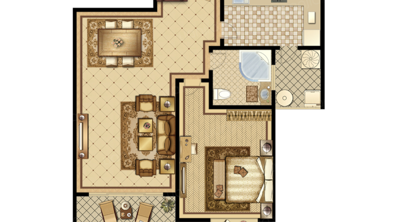 士林华苑 1室2厅 10000元