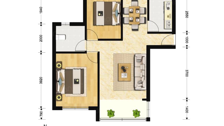 文宝苑 2室2厅 4500元_文宝苑租房-上海贝壳找房