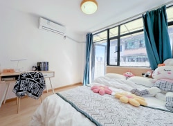 独栋·珑寓 宝岗店 阳光通透 配套健身房 阳台单间，大窗采光 0中介 高层电梯独栋 民电不走巷子 开间_前锋商务楼租房