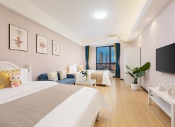 独栋·欢居置业 保利店 可月付短租东港保利天禧近海边地铁口45平双床随时看房入住 开间_保利天禧π公馆租房