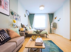 独栋·龙湖冠寓 交通大学店 双床大户型特惠优质大一室近辽师交大押一付一24h自习室免费健身房免费公区厨房24h安保 开间_西南路501号租房