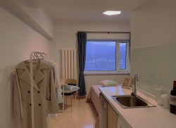 独栋·冠寓 大连奥林匹克广场店 【地铁房！可用学生优惠！】整租一居室 长短租都可 可月付 靠恒隆 地铁2号线 开间_龙湖冠寓租房