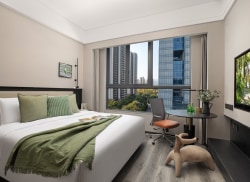 独栋·盛捷服务公寓 重庆盛捷茶园服务公寓 国际品牌豪华单房，毗邻地铁公交站，24小时安保服务，拎包入住 开间_桐福路61号租房