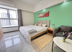 独栋·无锡乐之家公寓 广石路店 无中介 可短租1个月 近广石路四号线免费WiFi 押一付一 民用水电  健身房 1室1厅_梁溪瞻江国际人才社区租房