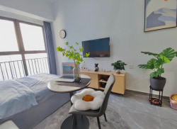 独栋·建方寓 金融中心店 押一付一 国企直营公寓 禅城.湖景富人区网红圣地，地铁口公寓押一付一 开间_万科金融中心租房