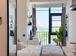 独栋·有巢公寓 松山湖店 早上多睡20分钟 华为 光大we谷上班看过来  精装品牌公寓  全景落地窗A3 开间_新城路11号租房