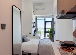 独栋·有巢公寓 松山湖店 央企自持公寓 南向落地窗  万象汇楼上 配套健身房阅读区 精装 一级能耗 空中花园A 开间_新城路11号租房