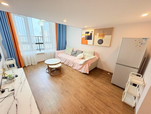 独栋·白丁寓 香璟台店 可短租  零中介月付华府大道观东地铁口附近精装套二 2室1厅