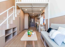 独栋·冠寓 珠海北站店 开春大促 首月立减200！近宝龙广场 复式公寓 独立客厅 大落地窗 视野开阔 学生享额外优惠 开间_天地源上唐府租房