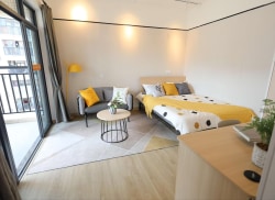 独栋·冠寓 珠海南屏珠海大道店 月底限时特价！小区高层阳台房 近华发商都/南屏中学/新东方外语学校 开间_新都会花园租房