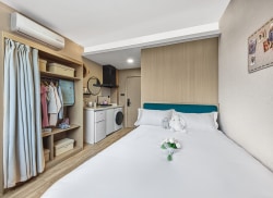 独栋·源悦里青年公寓酒店 国贸店 国贸地铁口 豪装一居室 拎包入住 可开票 1室1厅_美居中心装修材料城租房