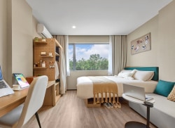 独栋·源悦里青年公寓酒店 国贸 东城旗峰地铁口轻奢阳光一居室丨超大公区免费使用 1室1厅_美居中心装修材料城租房