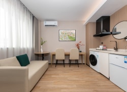 独栋·源悦里青年公寓酒店 国贸 汇一城可有布草加打扫解放您的双手 1室1厅_美居中心装修材料城租房