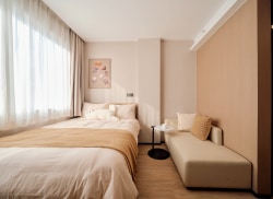 独栋·源悦里青年公寓酒店 东莞国贸店 旗峰地铁口丨把家住在公园里 豪华单间 拎包入住 开间_美居中心装修材料城租房