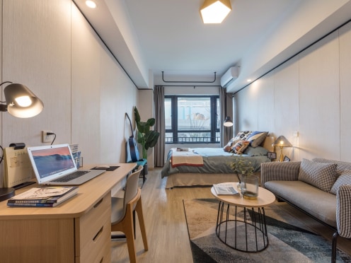 独栋·龙湖冠寓 合肥瑶海天街店 月租房！可短租！瑶海天地！步行街！品牌公寓！可月付！落地大窗房！ 1室1厅