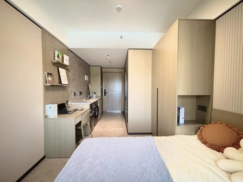 独栋·龙湖冠寓 合肥火车站店 每月立减300！冲刺满租折扣价！押一付一！精选阳光单间D！ 1室1厅