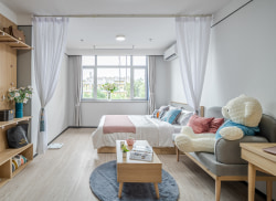 独栋·泊寓 卫星广场店 【预约看房减100元租金券】优选阳光房+无中介费+管家贴心服务 开间_创新花园租房