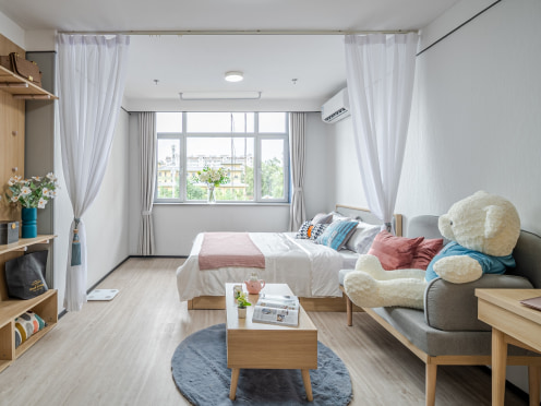 独栋·泊寓 卫星广场店 【预约看房减100元租金券】优选阳光房+无中介费+管家贴心服务 开间