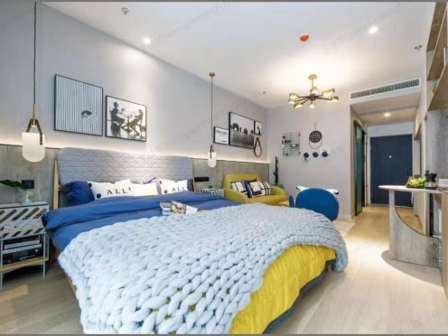 独栋·冠寓 上海华泾天街国际公寓 出门即商场 华育位育中学陪读首选!空间大可做饭独立卫浴 开间