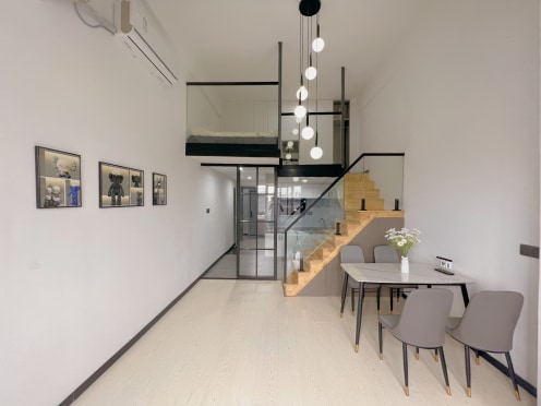 独栋·后生家 绍兴青年人才社区城市广场店 精装LOFT/临城市广场地铁站/进修过渡/押一付一/整租独卫/家电家具齐/拎包入住 1室1厅