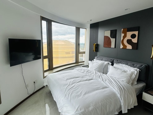 独栋·泊寓 泊寓科创广场人才公寓 【学生享0元住3天】泊寓北湖店，湖景两居室，押一付一 可短租，24小时安保，专职管家 2室1厅