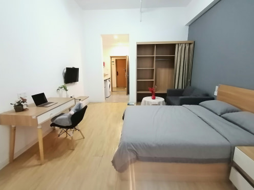 独栋·朗诗寓 东方大道店 北港路3号线，整租一居，大空间，学生免押 开间