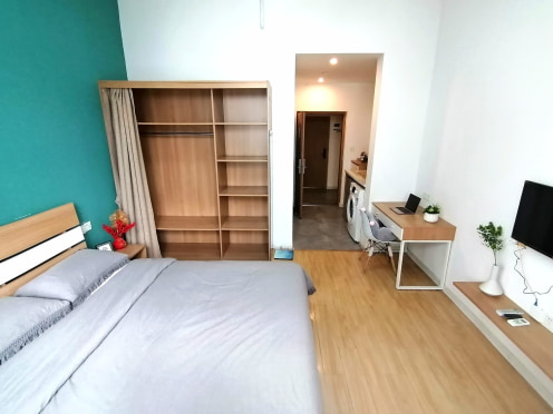 独栋·朗诗寓 东方大道店 阳光单间独卫，可短租，经济实惠，安全性高 开间