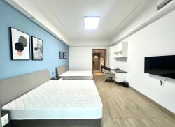 独栋·松寓 专家公寓 85折月付无压力！松寓双床55平单间丨5分钟到松湖烟雨，24小时管家/安保，近理工湾大适合陪读家庭 开间_创新广场租房