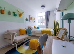 独栋·龙湖冠寓 苏州木渎店 年前租房最大火力全开!地铁旁品牌公寓5号线1号线!直达悠方商圈!家电家具齐 开间_花苑路租房