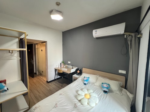 独栋·龙湖冠寓 苏州伟业高新路店 无网络费物业费·可停车·精装修单身公寓 开间